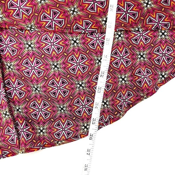 NWT LuLaRoe Kimono Women's Medium Burgundy Print Lindsay Waterfall Draped Topper - Picture 8 of 11